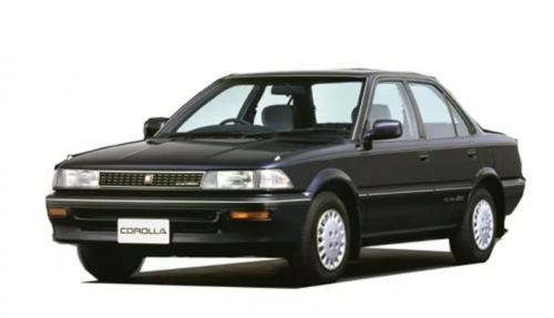 2D коврики EVA в салон на Toyota Corolla E90 седан, правый руль (1987-1991)
