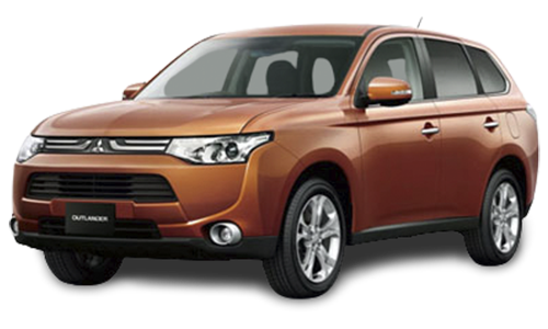3D коврики EVA с бортами в салон на Mitsubishi Outlander III (2012-н.в.)