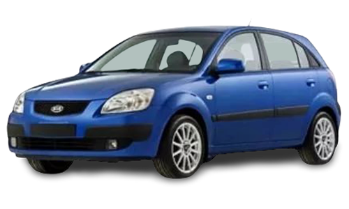 3D коврики EVA с бортами в салон на Kia Rio II седан, хэтчбек (2005-2011)