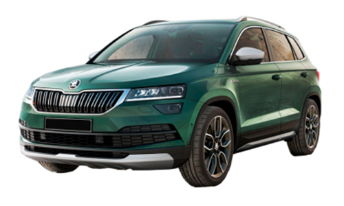 3D коврики EVA с бортами в салон на Skoda Karoq (2020-н.в.)
