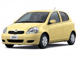 2D коврики EVA в салон на Toyota Vitz I XP10, правый руль (1999-2005)