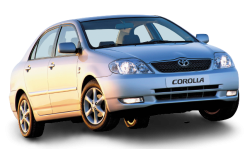 2D коврики EVA в салон и багажник на Toyota Corolla IX E120 седан FWD, правый руль (2000-2006)