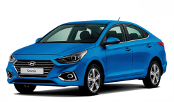 3D коврики EVA с бортами в салон на Hyundai Solaris II (2017-н.в.)