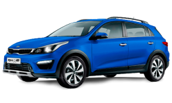 3D коврики EVA с бортами в салон на Kia Rio IV X-Line (2017-н.в.)