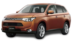 3D коврики EVA с бортами в салон  на Mitsubishi Outlander III (2012-н.в.)