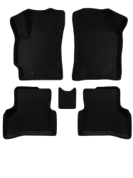 3D коврики EVA с бортами в салон на Kia Rio II седан, хэтчбек (2005-2011)