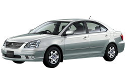 2D коврики EVA в салон и багажник на Toyota Premio I T240, правый руль (2001-2007)