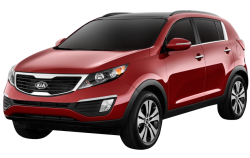 3D коврики EVA с бортами в салон  на Kia Sportage III SL (2010-2016)